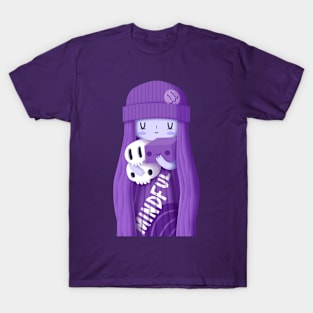 Violet Doodle Girl LOVE T-Shirt